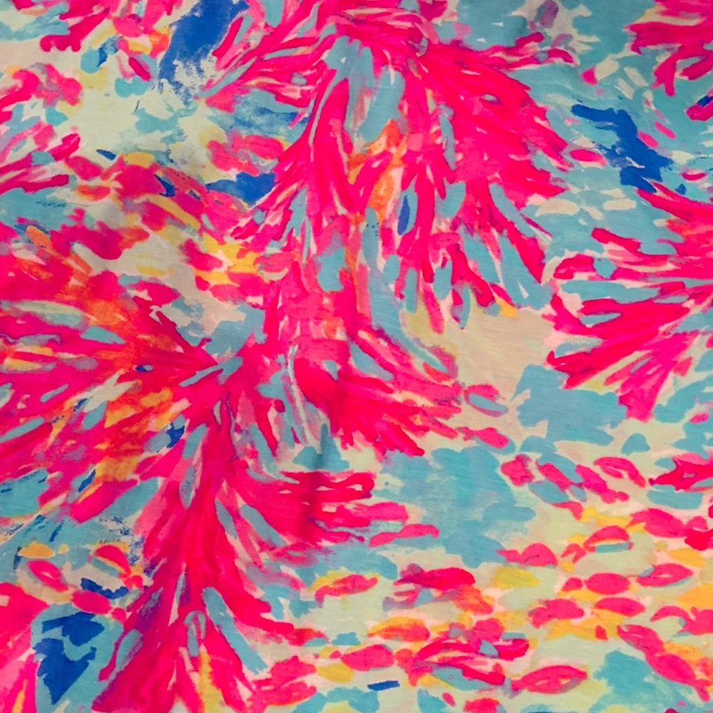 LILLY PULITZER, Kinsey Palm Beach Coral Print Tank, Size S, EUC - Picture 6 of 9